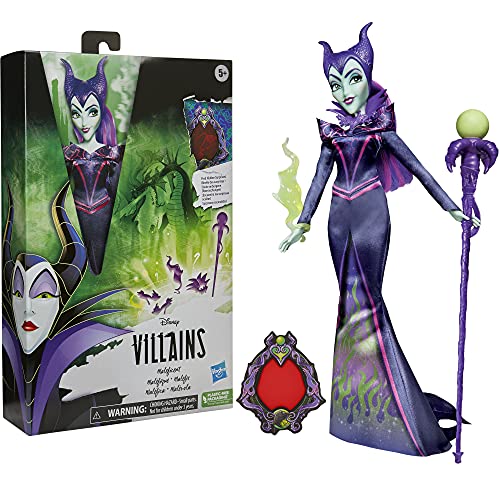 Disney Villains - Maléfica - Muñeca con Accesorios y Ropa removible - A Partir de 5 años