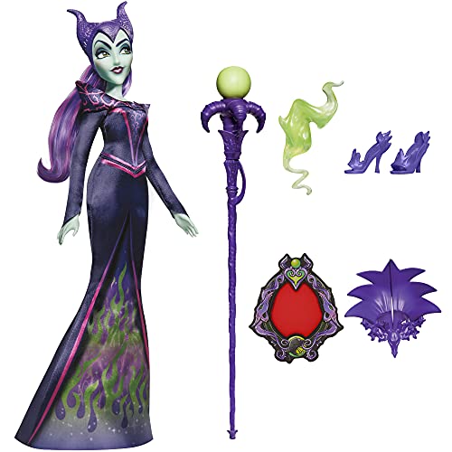 Disney Villains - Maléfica - Muñeca con Accesorios y Ropa removible - A Partir de 5 años