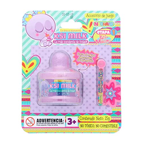 Distroller Ksi Milk Lila Glitter - Juguete para muñecos Neonato Ksimerito