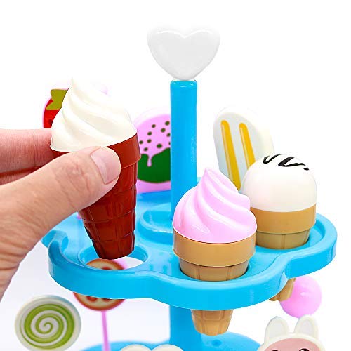 DIY Set de Imaginación para Niños, Postres y Helados de Juguete, 3 Años ( 22 PCS )