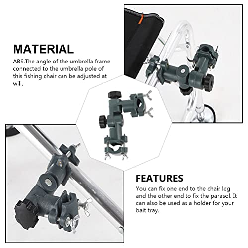 Doitool Paraguas de Pesca Soporte de Caña de Pescar Silla de Montar Paraguas Soporte Estante Accesorio Caña de Pescar Soportes Herramientas de Pesca Soporte de Paraguas de Mercado Base