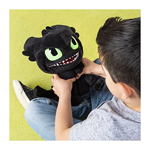 Dreamworks Dragons, Squeeze and Roar - Peluche sin Dientes de 28 cm con Sonidos