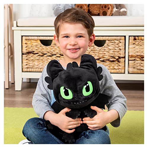 Dreamworks Dragons, Squeeze and Roar - Peluche sin Dientes de 28 cm con Sonidos