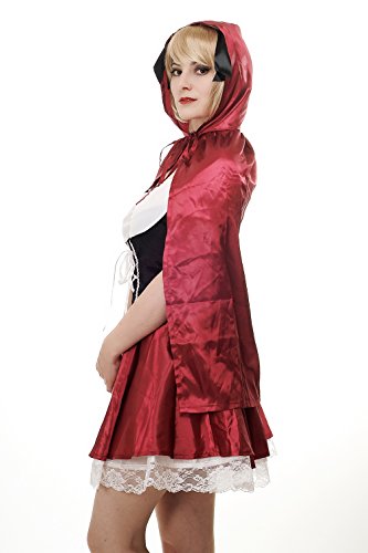 Dress Me Up - L064/40 Disfraz Mujer Caperucita roja Barroco gótico Lolita Cuento Talla 40/M