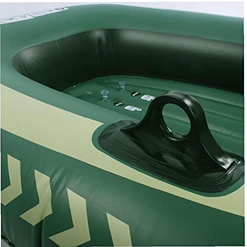 Eaarliyam Barcos Barco Inflable Challenger Barco Inflable Conjunto Espesado de Remo para los Accesorios niños Verde Una Persona al Aire Libre