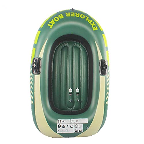 Eaarliyam Barcos Barco Inflable Challenger Barco Inflable Conjunto Espesado de Remo para los Accesorios niños Verde Una Persona al Aire Libre