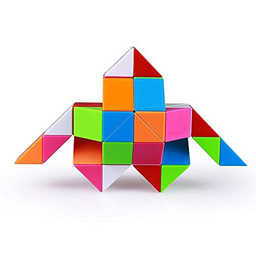 EACHHAHA Serpiente mágica 48 Secciones-Magic Snake Cube-Serpiente Juguete Mágica-Fidget Toys-Juguetes educativos antiestrés-Regalos de Fiesta para niños y Juguetes pequeños(Multicolores*1)