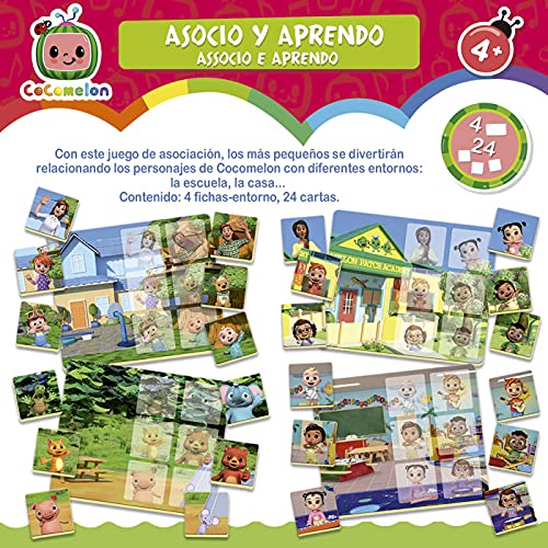 Educa 19135 Cocomelon Asocio y aprendo. Juego Educativo para Bebés. +36 Meses