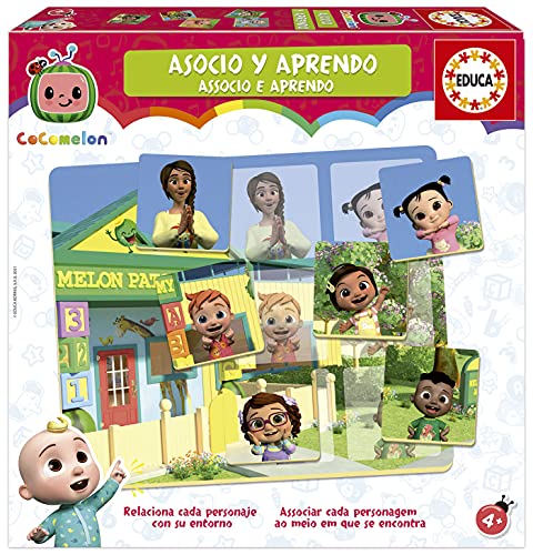 Educa 19135 Cocomelon Asocio y aprendo. Juego Educativo para Bebés. +36 Meses