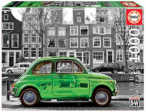 Educa - Coche en Ámsterdam Puzzle, 1000 Piezas, Multicolor (18000)