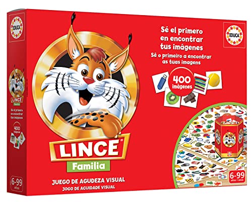 Educa - El Lince. Juego Infatil y Familiar de Agilidad Visual. 400 imágenes. +6 años. 19207