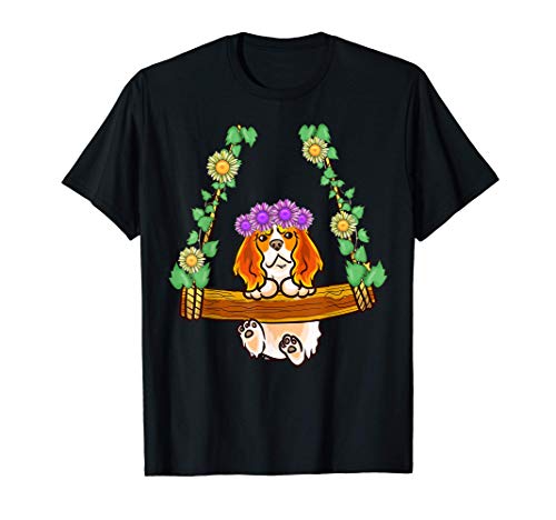 El rey Charles Spaniel en el columpio Camiseta