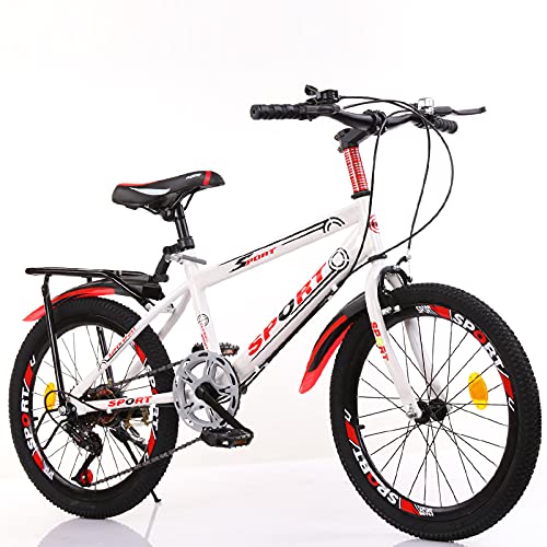 Elegante Bicicleta Para Niños De 7 Velocidades, 18/20/22/24 Pulgadas, Bicicletas De Cross-Country De Velocidad Variable Para Niños Y Niñas, Adolescentes MTB Liviana, Regalos Para Niños,03,22"