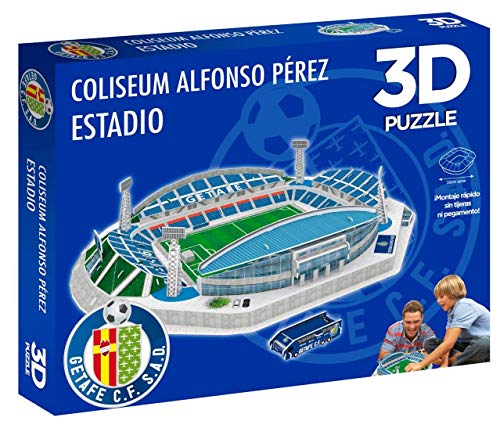 Eleven Force National Soccer Club Puzzle 3D Coliseum Alfonso Pérez (Producto Oficial Getafe CF), Color (98 Piezas Aprox.)