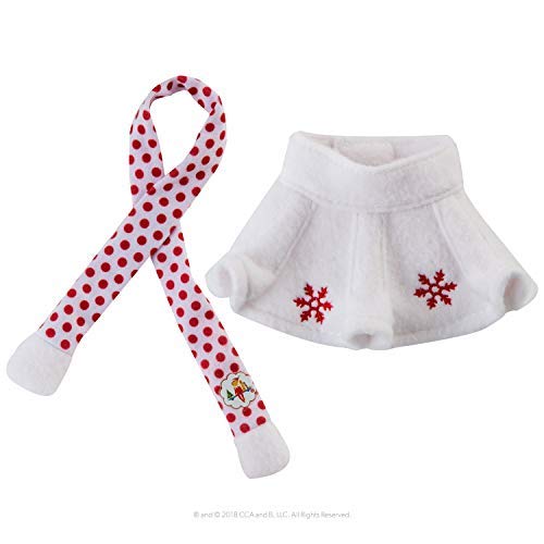 Elf On The Shelf Snowflake bufanda y falda - Elf Doll no incluido - solo accesorio