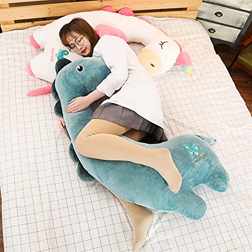 ELKeyko 80~120 cm Gigante Unicornio Juguete de Peluche de Peluche de Peluche de Peluche Regalo para Amante cumpleaños Dinosaurio Flamingo Mensaje Almohada Almohada cojín Almohadas de Maternidad