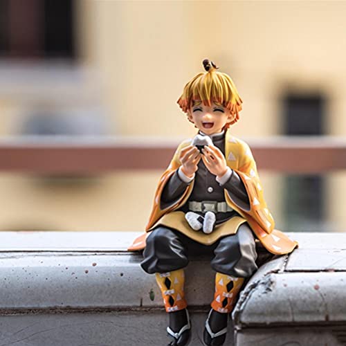 Emeili Figura de Anime Demon Slayer Estatua Figuras Kimetsu No Yaiba Caja Fuerte Exquisita Kamado Tanjiro Agatsuma Zenitsu Hashibira Inosuke Modelo de Muñeca Ornamentos Mejor Juguete