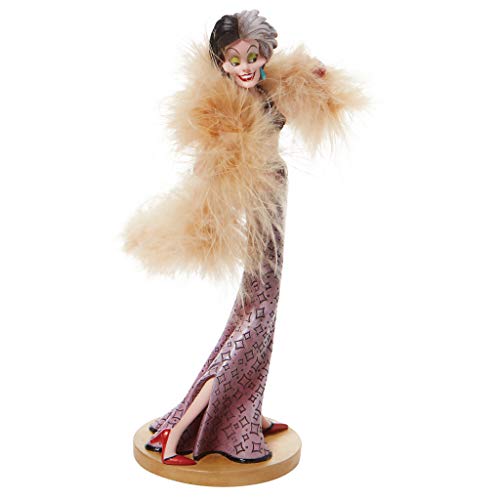 Enesco Disney Showcase Couture Force 101 Dálmatas Cruella de Vil Figurine, 20.46 cm, Multicolor