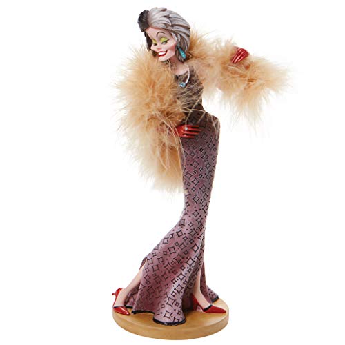 Enesco Disney Showcase Couture Force 101 Dálmatas Cruella de Vil Figurine, 20.46 cm, Multicolor