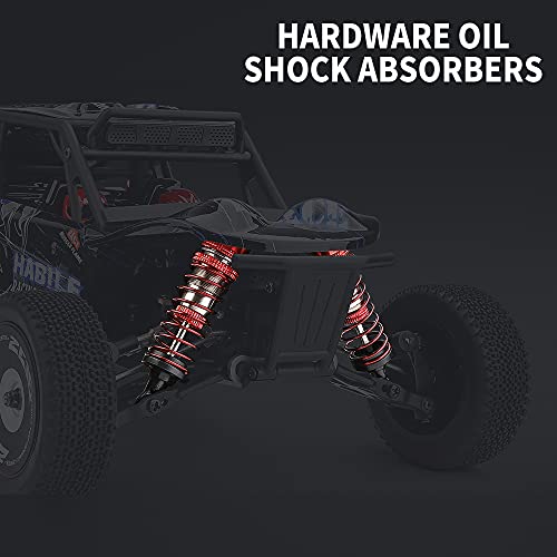 Entrega en 3~7 Días, WLtoys 124018 RC Coche 55km/h, 2600mAh Actualización de batería 30 Minutos, 1:12 Vehículo Todoterreno 4WD, Racing ​Offroad Drift de Alta Velocidad Car (3 Pilas)