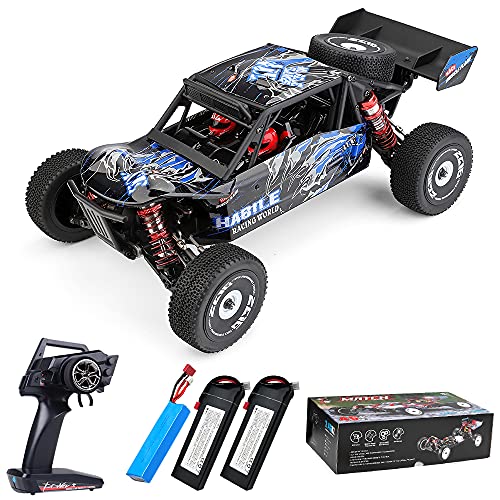 Entrega en 3~7 Días, WLtoys 124018 RC Coche 55km/h, 2600mAh Actualización de batería 30 Minutos, 1:12 Vehículo Todoterreno 4WD, Racing ​Offroad Drift de Alta Velocidad Car (3 Pilas)