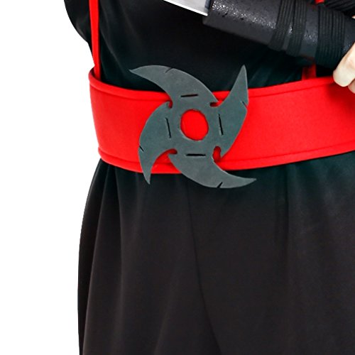 EOZY-Disfraz de Ninja para Niño Disfraz Ninjago Negro Disfraz de Fiesta de Halloween y Carnaval Disfraz de Cosplay (L, negro)