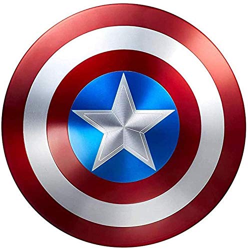 Escudo Capitan America Metal 1: 1 Adulto Apoyos de Película Niños Hierro Forjado CapitáN AméRica Shield Vengadores Disfraz de Metal Shield 47cm 3 Colors