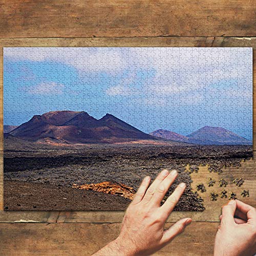 España Volcanic Island Park Lanzarote Puzzle 1000 Piezas para Adultos Familia Rompecabezas Recuerdo Turismo Regalo