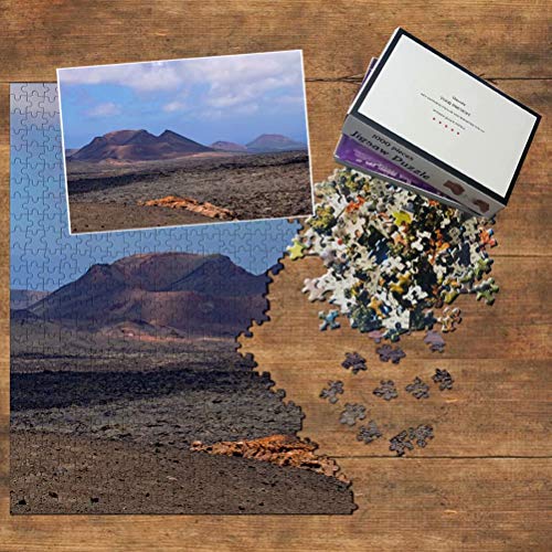 España Volcanic Island Park Lanzarote Puzzle 1000 Piezas para Adultos Familia Rompecabezas Recuerdo Turismo Regalo