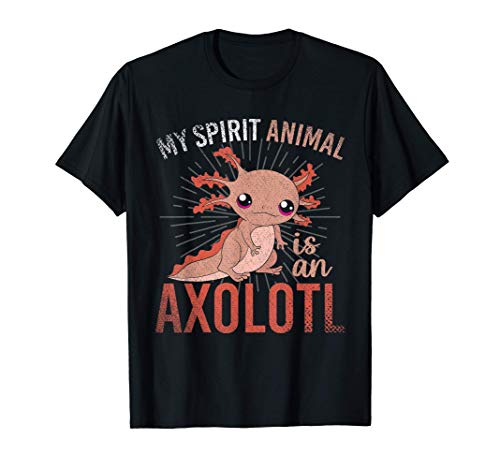 Espíritu Animal Axolotl Salamandra Mexicana Animal Ajolote Camiseta