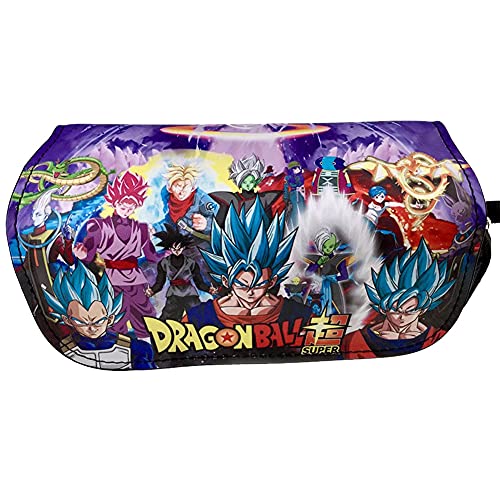 Estuche de lápices Bolas del Dragón, Hilloly Dragon Ball Estuches Escolares, Estuche de Papelería, Goku Bolsa de Lápices, Funda Organizador Portalapices de Gran Capacidad Portátil para Adolescentes