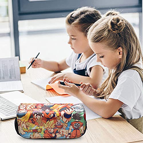 Estuche Lápices, Anime Iienzo Papelería Caja Estudiantes Lápices Bolsa Unisex Bolsa Papelería Con Dos Cremalleras para Estudiantes Adolescente