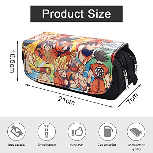 Estuche Lápices, Anime Iienzo Papelería Caja Estudiantes Lápices Bolsa Unisex Bolsa Papelería Con Dos Cremalleras para Estudiantes Adolescente