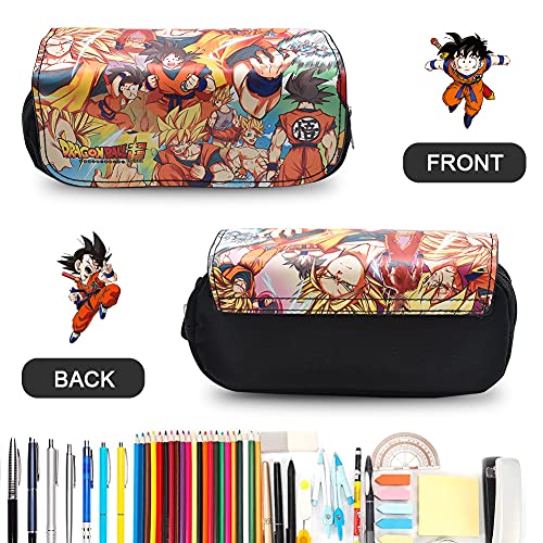 Estuche Lápices, Anime Iienzo Papelería Caja Estudiantes Lápices Bolsa Unisex Bolsa Papelería Con Dos Cremalleras para Estudiantes Adolescente