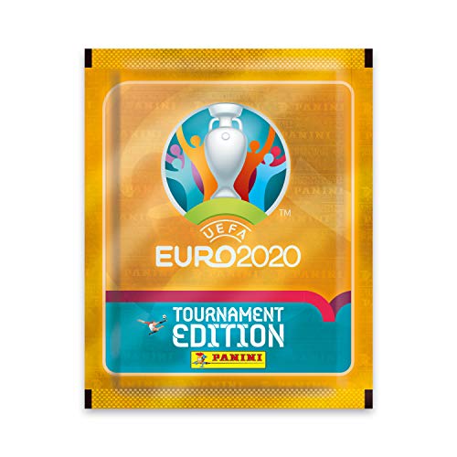 Euro 2020-UEFA Euro 2020 Stickers 2021 Tournament Edition Boite de 50 pochettes European Soccer International Cajita Sobres, Color Calabaza (Panini España 1)