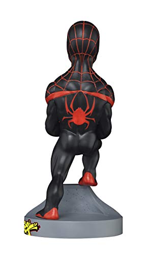 Exquisite Gaming - Cable guy Spiderman edición miles morales, soporte de sujeción o carga para mando de consola y/o smartphone (PS4)