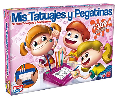 Falomir Tatuajes y Pegatinas-Juego de Mesa (Manualidades) (32-2484)