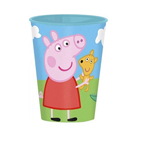 Familienkalender Peppa Pig - Vasos infantiles (aptos para microondas, 260 ml, 10 unidades)