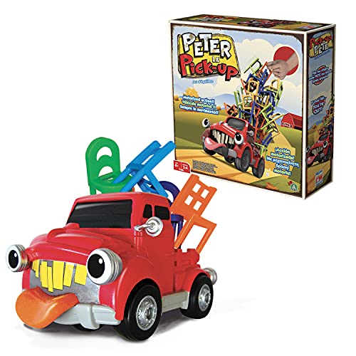 Famogames - Peter Pick Up, juego de mesa infantil de habilidad manual muy divertido, con coche de juguete, para jugar en familia, niños y niñas a partir de 4 años de edad, Famosa (PCK00002)