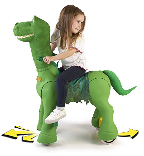 FEBER- My Friendly Dino 12 V, Mascota electrónica y vehículo a batería con Forma de Dinosaurio, con Sonidos, Color (Famosa 800012630)