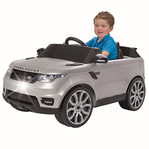 Feber- Range Rover Sport Land Coche eléctrico para niños 3 a 7 años de juguete, 6V, Color gris (Famosa 800010051)