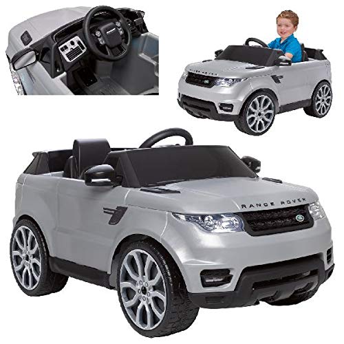 Feber- Range Rover Sport Land Coche eléctrico para niños 3 a 7 años de juguete, 6V, Color gris (Famosa 800010051)