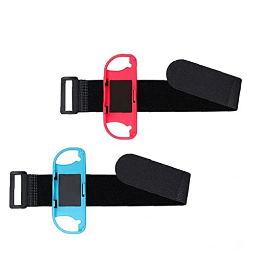 FeelMeet Controlador Correas de Baile Compatible con Nintendo Switch Switch Dance Game Strap Strap 1pair Rojo y Azul