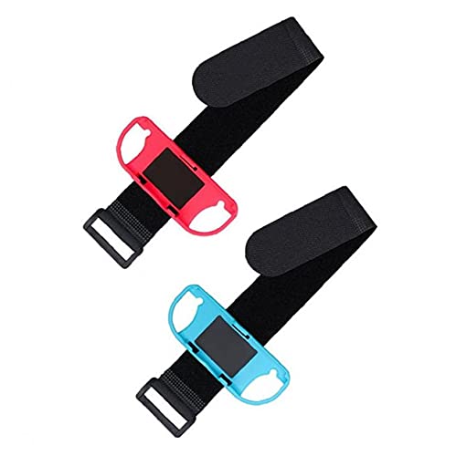 FeelMeet Controlador Correas de Baile Compatible con Nintendo Switch Switch Dance Game Strap Strap 1pair Rojo y Azul