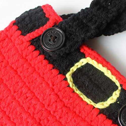 FENICAL accesorios de fotografía de recién nacidos de navidad bebé foto crochet gorro de punto pantalones