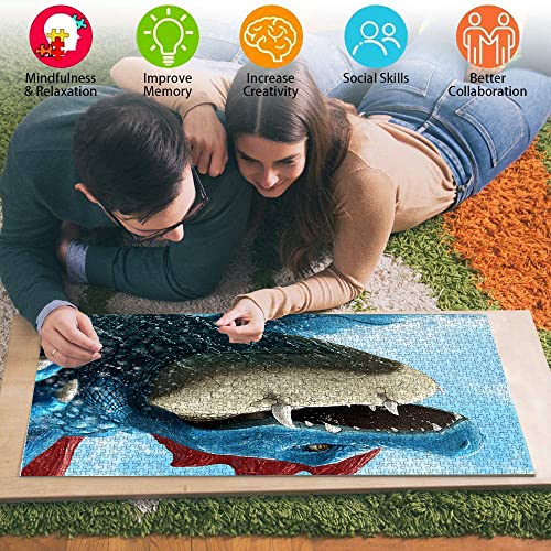 Feraligatr Puzzle 1000 piezas de arte Pokemon Family 1000 piezas DIY Puzzle Brain Challenge Puzzle para niños adultos - Anime 70x50cm