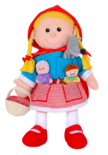 Fiesta- Red Riding Hood Hand and Finger Puppet Set Juego de Marionetas de Mano y Dedo de Caperucita Roja, Multicolor (T-2686)