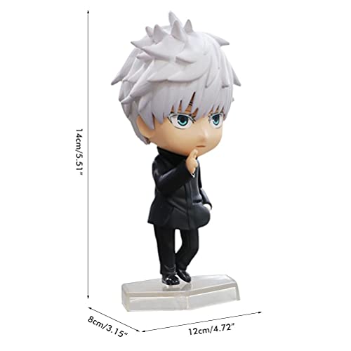 Figura de Jujutsu Kaisen, Gojo Satoru Itadori Yuji Fushiguro Megumi Figuras Colección de Dibujos Animados Lindo Anime PVC Juguetes Mini colección de Figuras Playset, Cupcake Topper Cake Topper