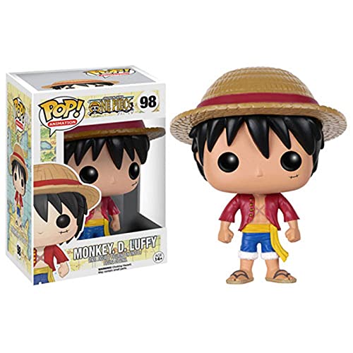 Figuras Pop One Piece Monkey.D.Luffy Modelo De Juguete 10Cm, Figuras De Acción Coleccionables con Caja Modelo De Vinilo Juguetes para Niños Regalo 10Cm