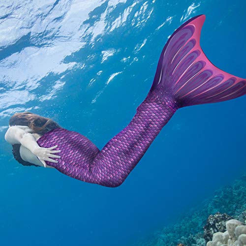 Fin Fun RTLM-MF-PPL-YLXL - Aletas de Sirena (tamaño L/XL), Color Morado